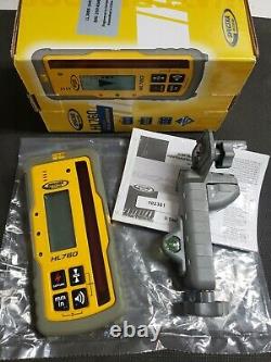 Spectra Precision HL760 Rotary Laser Receiver Detector Dual Display W Rod clamp