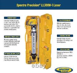 Spectra Precision LL300N-1 Laser Level, Self Leveling Kit with HL450 Receiver, C