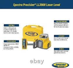 Spectra Precision LL300N Laser Level, Self Leveling Kit with HL450 Receiver