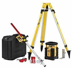 Stabila 05700 Dual Slope Rotary Laser Kit withTripod and Elevation Rod New