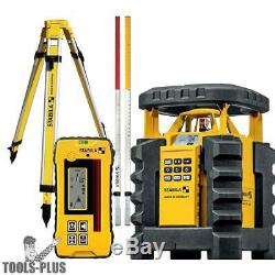 Stabila 05700 Dual Slope Rotary Laser Kit withTripod and Elevation Rod New
