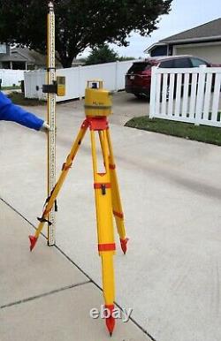 TOPCON RL-HA SELF-LEVELING LASER LEVEL WithTRIPOD, SENSOR & ROD