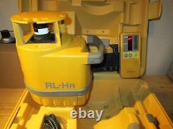 TOPCON RL-HA SELF-LEVELING LASER LEVEL WithTRIPOD, SENSOR & ROD