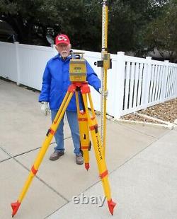 TOPCON RL-HA SELF-LEVELING LASER LEVEL WithTRIPOD, SENSOR & ROD