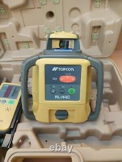 Topcon RL-H4C Long-Range Self-Leveling Construction With Receiver in case