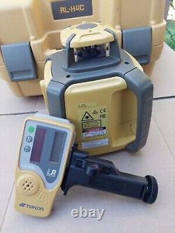 Topcon RL-H4C Long-Range Self-Leveling Construction With Receiver in case