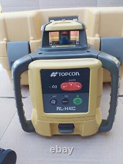 Topcon RL-H4C Long-Range Self-Leveling Construction With Receiver in case