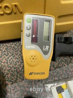 Topcon RL-H4C Self Leveling rotary laser level Topcon LS-80L Laser Receiver