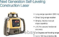 Topcon RL-H5A Self Leveling Horizontal Rotary Laser With Bonus EDEN Field Book