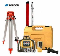 Topcon RL-H5A Self-Leveling Rotary Grade Laser Level W tripod and 14' Rod Tenths