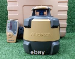 Topcon RL-H5A Self-Leveling Rotary Laser LS-80L Receiver with Case Used