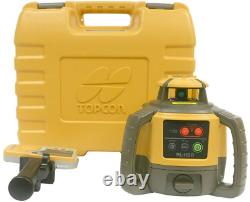 Topcon RL-H5A Self Leveling Rotary Laser Level LD-8 receiver 14 Foot Rod Tripod