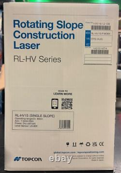 Topcon RL-HV1S Self-Leveling Single Grade Laser RB Kit Model 105612-08