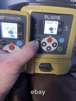 Topcon RL-SV1S Self Leveling Single Slope Laser, -LS-80L Receiver, RC-50 Remote