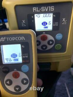 Topcon RL-SV1S Self Leveling Single Slope Laser, -LS-80L Receiver, RC-50 Remote