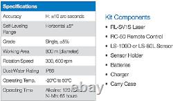 Topcon RL-SV1S Self Leveling Single Slope Rotary Laser, BONUS EDEN Field Book I