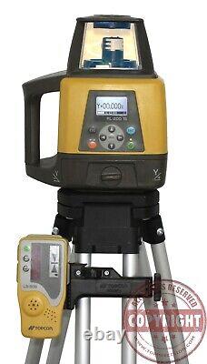 Topcon Rl-200 1s Self Leveling Slope Rotary Laser Level, Grade, Transit, Spectra