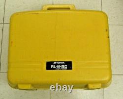 Topcon Rotary Rotating Laser Level RL-VH3C With Case and W-Mount-1C USED