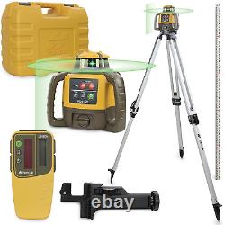 Topcon Self-Leveling Rotary Laser Receiver with Tripod & Inch Grade Level Rod