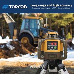 Topcon Self-Leveling Rotary Laser Receiver with Tripod & Inch Grade Level Rod