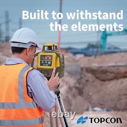 Topcon Self-Leveling Rotary Laser Receiver with Tripod & Inch Grade Level Rod