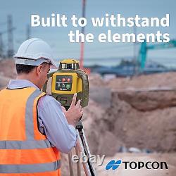 Topcon Self-Leveling Rotary Laser Receiver with Tripod & Tenth Grade Level Rod