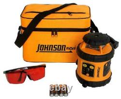 Used Johnson Level-40-6515 Self-Leveling Rotary Laser Level