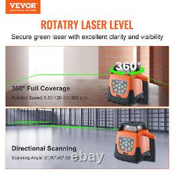 VEVOR 2000ft Self-Leveling 360 Rotary Rotating Green Beam Laser Levels Tool IP66