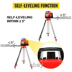 VEVOR 360° Self Leveling Rotating Rotary Laser Level w Tripod Staff Green Beam