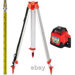 VEVOR 360° Self Leveling Rotating Rotary Laser Level w Tripod Staff Green Beam