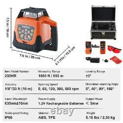 VEVOR Self-Leveling 360°Rotary Rotating Red Beam Laser Level Tool Kit 500m Range