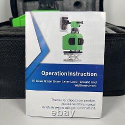 Yilong 4D 16 Lines Green Laser Level Auto Self Leveling 360 Rotary Cross Measure