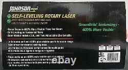 (102862) Johnson Auto Niveler Kit Laser Rotatif 40-6543 Nouveau Dans La Boîte