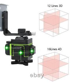 12/16 Lignes Green Beam Laser Level Kit Self Leveling 360 Mesure Rotative + Trépied