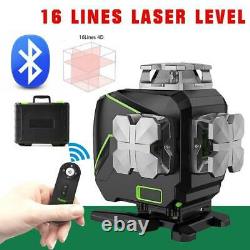16 Ligne Laser Vert Niveau Auto-nivellement Ligne Transversale Bluetooth 360° Mesure Rotative