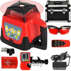 360 Rotary Laser Leveling Device 500m Gamme Red Beam Auto-nivelant Waterproof