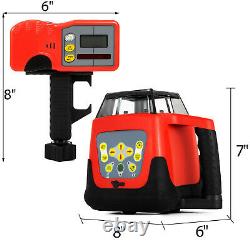 360 Rotary Laser Leveling Device 500m Gamme Red Beam Auto-nivelant Waterproof