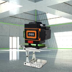 3d 360° 12 Lignes Green Laser Level Auto Self Leveling Rotary Cross Measurement Tool