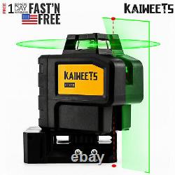 3d Rotary Green Level Laser Self Leveling 7 Modes Cross Line 197ft Avec Batterie