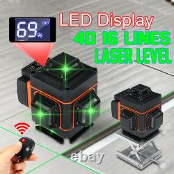 4d 16 Line / 3d 12 Line Light Laser Level Auto Self Leveling Mesure Rotative À 360°