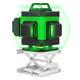 4d 360° 16 Line Green Beam Laser Level Auto Self Leveling Rotary Cross Measurement