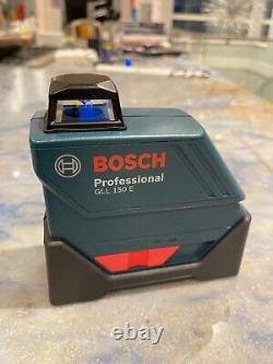 Bosch GLL 150 E GLL150E Niveau automatique à 360° avec laser externe et batteries supplémentaires (outil uniquement)