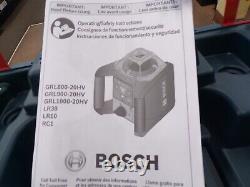 Bosch Grl1000-20hvk-rt Kit Laser Rotaire Auto-niveau 1000' New Box Ouverte