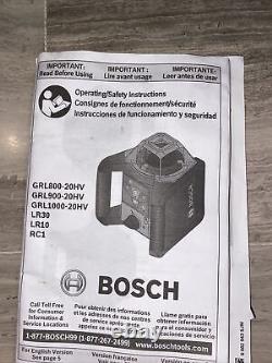Bosch Grl300hv-rt Laser Rotatif D'auto-niveautage Avec Faisceau De Disposition