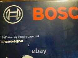 Bosch Grl800-20hvk-rt 800 Ft. Kit De Niveau De Laser Rotatif D'auto-niveautage Nouveau