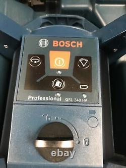 Bosch Grl 240 Hv 800ft Auto Nivellement Rotary Laser Wirh Trépied Et Tige De Grade
