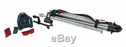 Bosch Grl 245 Hvck 800 Pieds Autolissant Niveau Laser Rotatif 5 Piece Kit Nouveau