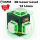 Cigman Green Laser Level Self Leveling 12 Lines Rotary 3d Pour La Construction De Bricolage
