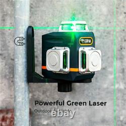 Cigman Green Laser Level Self Leveling 12 Lines Rotary 3d Pour La Construction De Bricolage