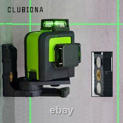 Clubiona 3d Green Beam Laser Niveau 360 Rotary Horizontal Croix Verticale 12 Lignes